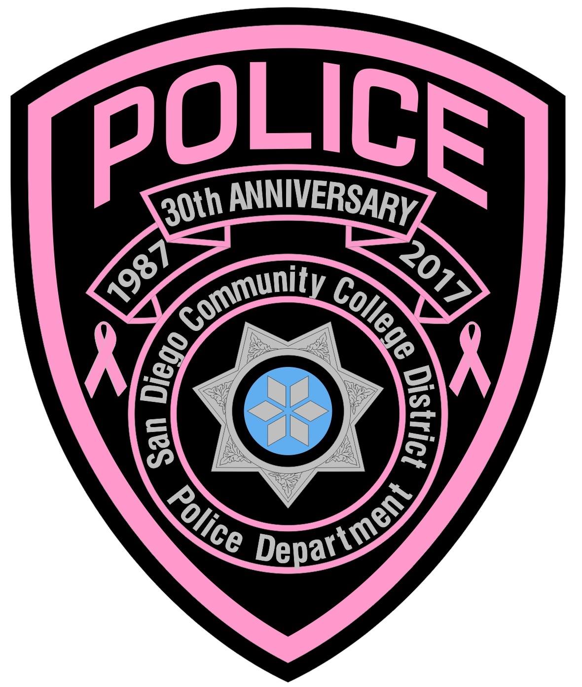 San Diego Community College District Police PINK P